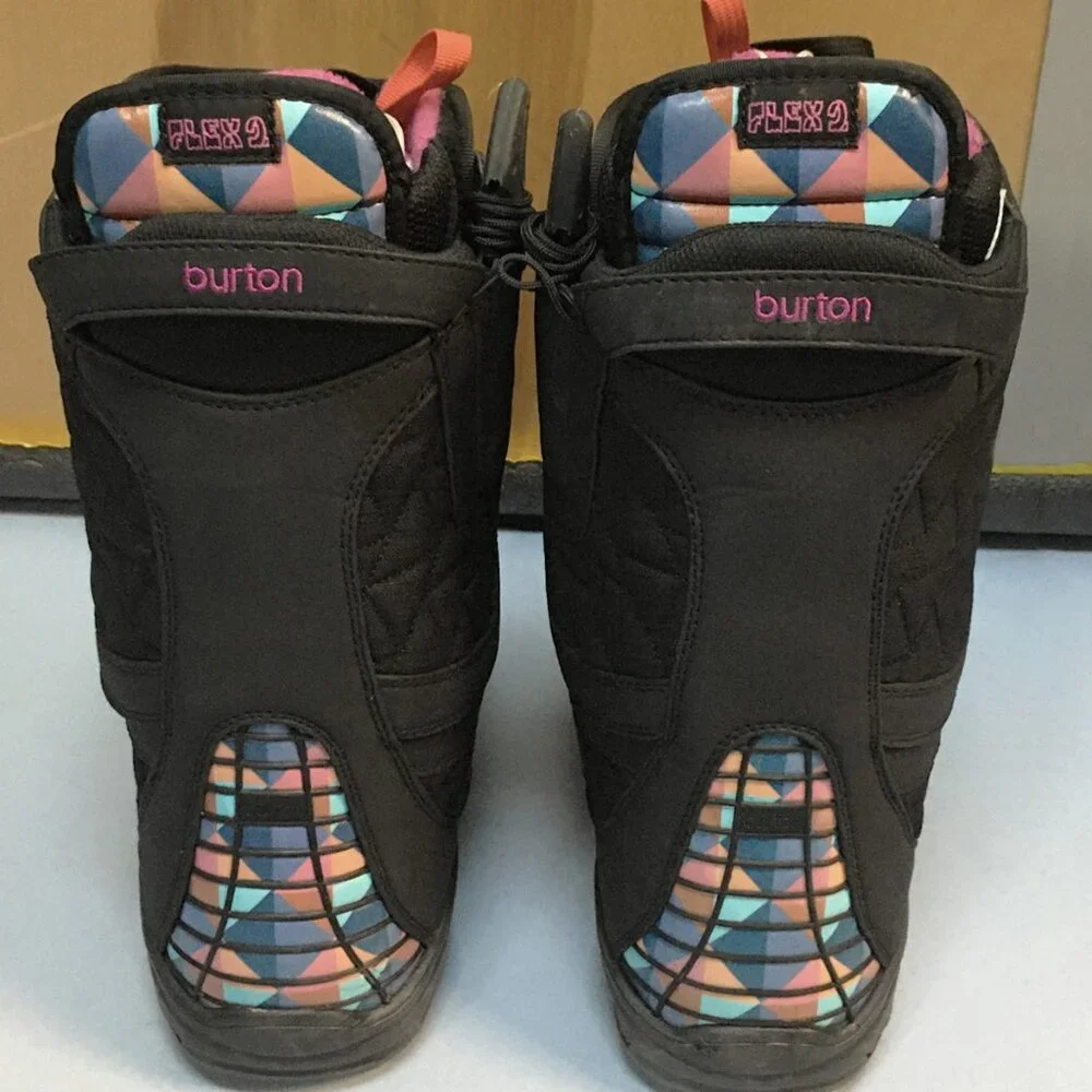 Burton Axel Snowboard Boots! 6.5  Black With Color Details  Excellent Condition